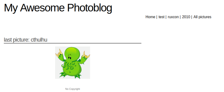 My Awesome Photoblog site